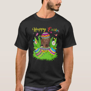 Coonhound Dog Lover Floral Easter Egg Funny Coonho T-Shirt