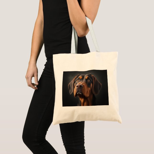 Coonhound Dog Tote Bag (Front (Product))
