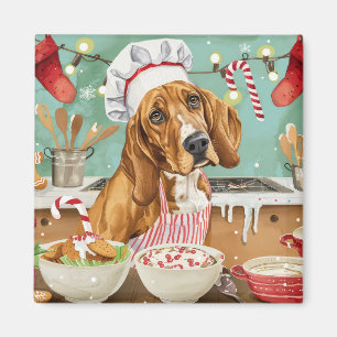 Coonhound Holiday Baking: Festive Christmas Magnet