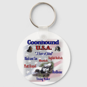 Coonhound Lovers Gifts Key Ring