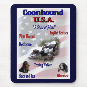 Coonhound Lovers Gifts Mouse Pad