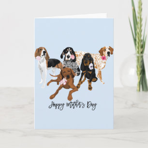 Coonhound Mother's Day Card