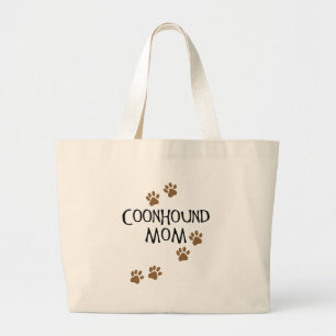 Coonhound Mum Large Tote Bag