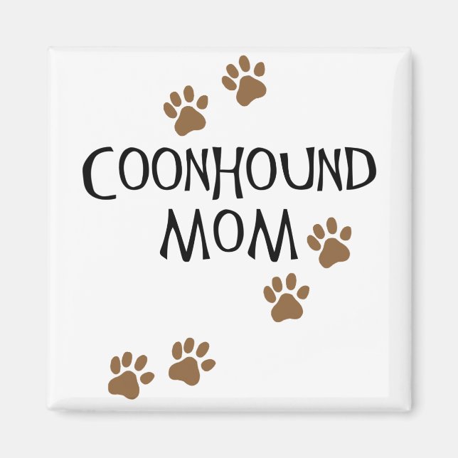 Coonhound Mum Magnet (Front)