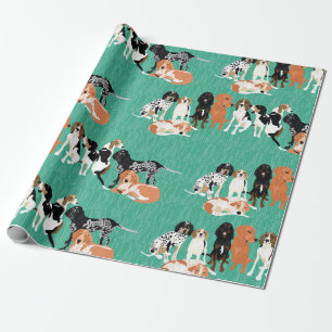 Coonhound Row Wrapping Paper