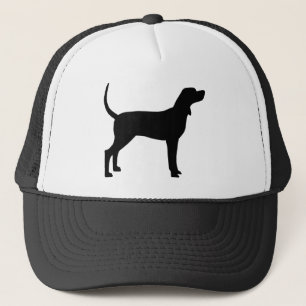 Coonhound Silhouette (black) Trucker Hat