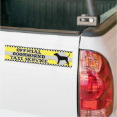 Coonhound Taxi Service Bumper Sticker (On Truck)