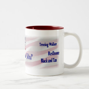 Coonhound USA Gifts Two-Tone Coffee Mug
