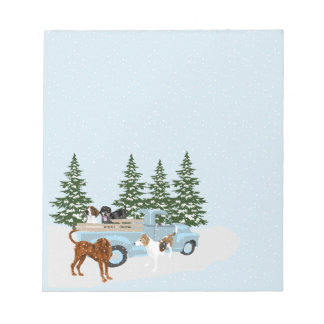 Coonhound Winter Notepad