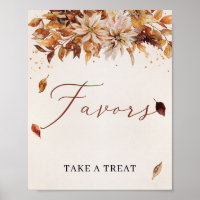 Cooper Autumn Flowers Marigold Favours Sign