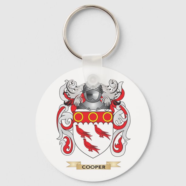 Cooper Coat of Arms Key Ring (Front)