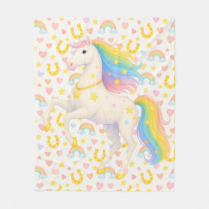 Cooper & Cody Best-Friend Horses Fleece Throw  Blanket