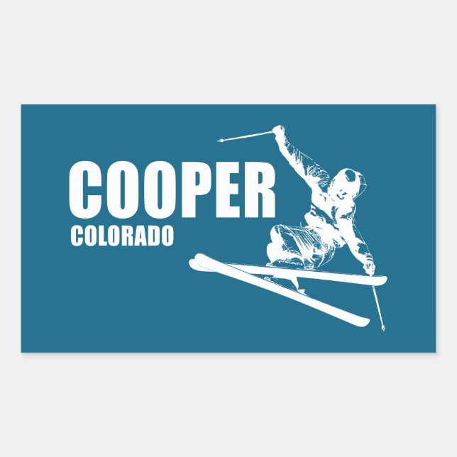 Cooper Colorado Skier Rectangular Sticker (Front)