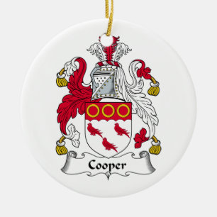 Cooper Family Crest Ceramic Ornament