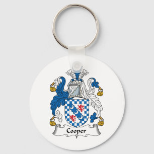 Cooper Family Crest Key Ring