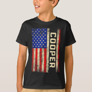 Cooper Last Name Shirt Cooper Name American Flag F
