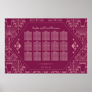 Cooper Rose Great Gatsby Wedding Seating Chart