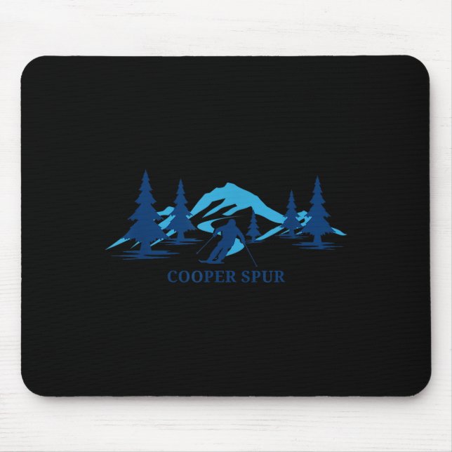 Cooper spur oregon ski resort skiing skier  mouse pad (Front)