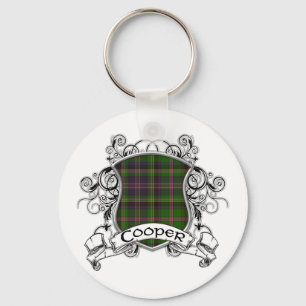 Cooper Tartan Shield Key Ring