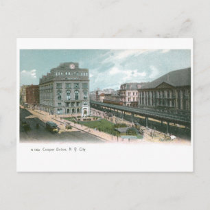 Cooper Union. NY City. Postcard