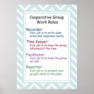 Cooperative Group Work Rules Poster