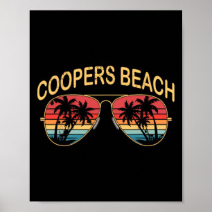 Coopers Beach New York Men Women Souvenir Surfboar Poster