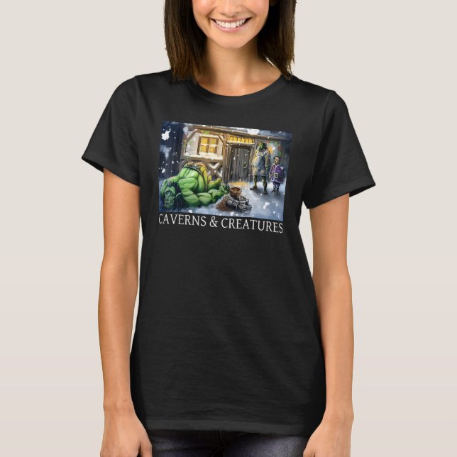 Coopers Christmas Carol Caverns Creatures T-Shirt (Front)