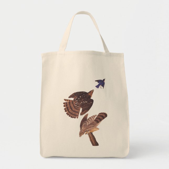 Cooper's Hawk Audubon Birds of Prey Tote Bag (Front)