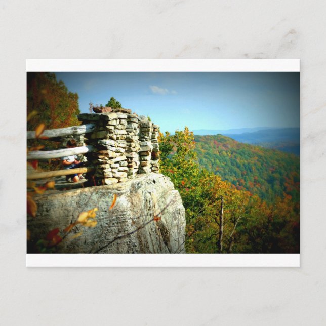 Coopers Rock overlook in Fall. West Virginia Postcard (Front)