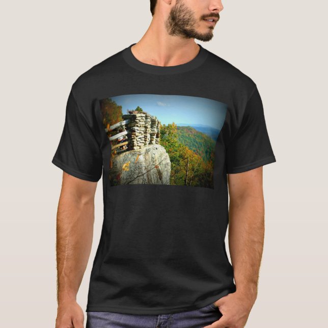 Coopers Rock overlook in Fall. West Virginia T-Shirt (Front)