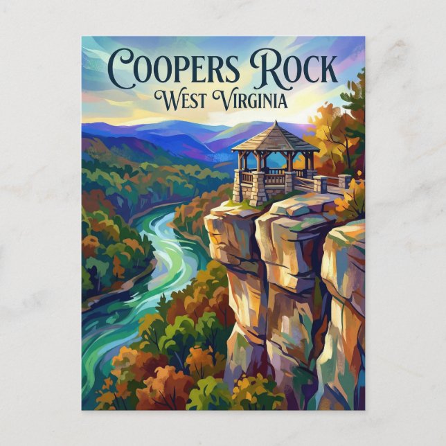 Coopers Rock State Forest West Virginia Postcard (Front)