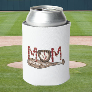 Cooperstown Baseball MOM Patriotic Can Cooler
