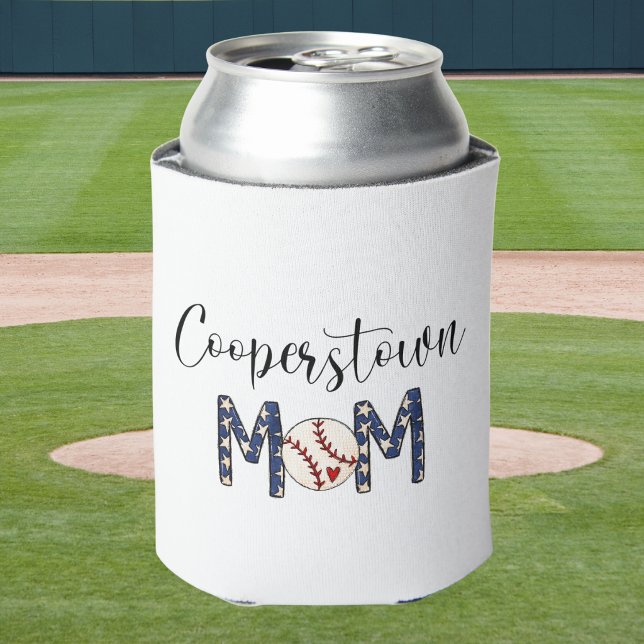 Cooperstown Baseball Mum / Mum Squad Favour Can Cooler (Creator Uploaded)
