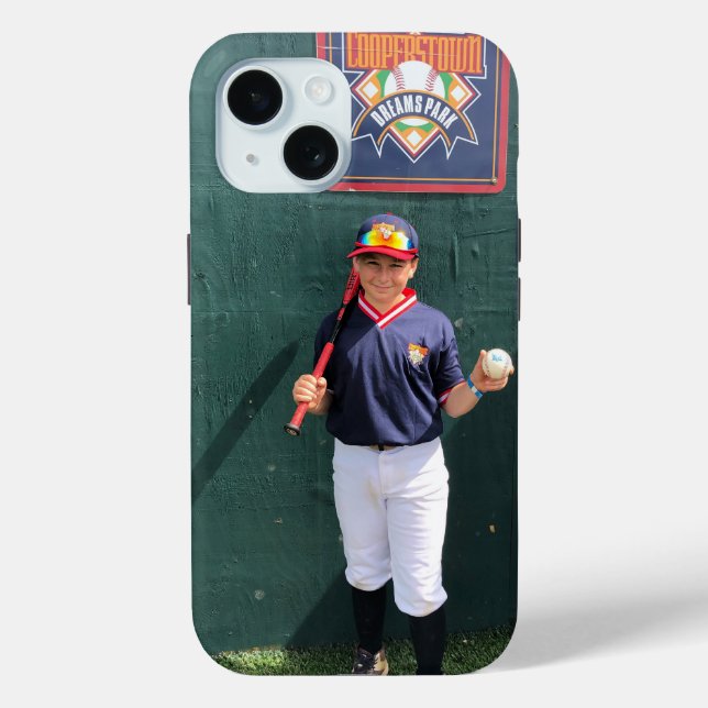 Cooperstown Baseball Player Photo Custom Case-Mate iPhone Case (Back)