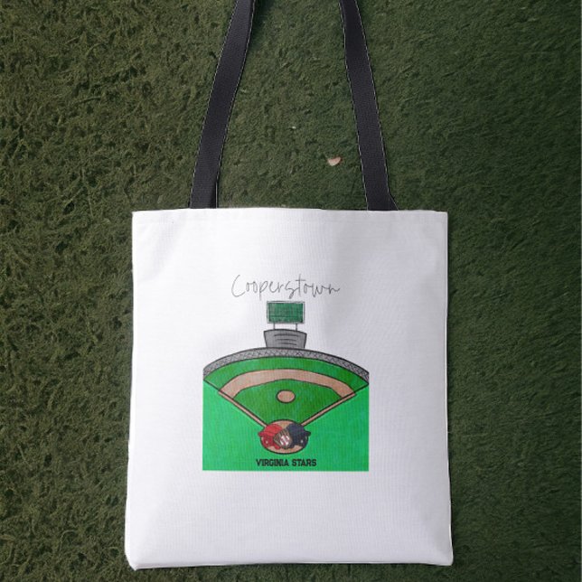 Cooperstown Field Team Name Personalised Tote Bag (Creator Uploaded)