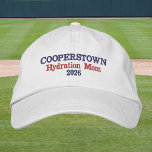 Cooperstown Hydration Mom | Funny Baseball Mom Embroidered Hat<br><div class="desc">Stay cool, collected, and game-day ready with this Cooperstown Hydration Mom hat—perfect for the mom who keeps everyone refreshed during long tournament days! Featuring a classic embroidered design with “Cooperstown” in navy, “Hydration Mom” in red, and the year in navy, this cap blends preppy style with real-life baseball mom duty....</div>