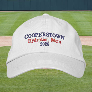 Cooperstown Hydration Mom Funny Baseball Mom Embroidered Hat