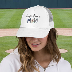 Cooperstown Mum Baseball / Patriotic Sports Mum Trucker Hat