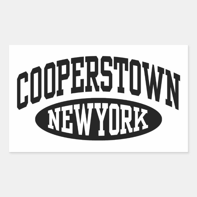 Cooperstown New York Rectangular Sticker (Front)