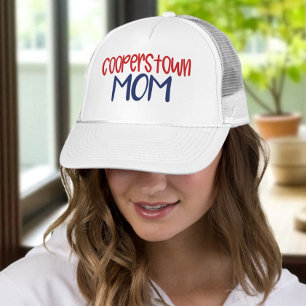 Cooperstown NY Baseball Mom Trucker Hat