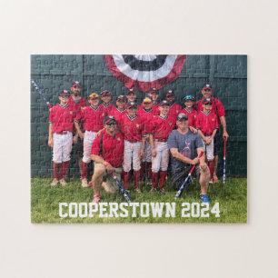 Cooperstown NY Baseball Team Photo Year Jigsaw Puzzle