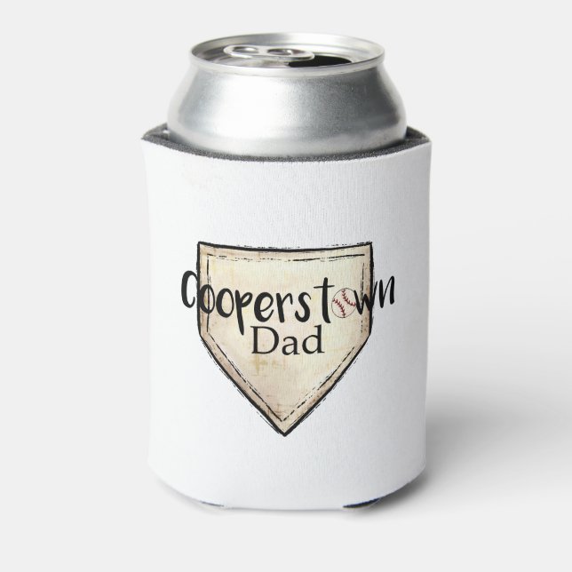 Cooperstown NY Dad Baseball Tournament Team Dads Can Cooler (Can Back)