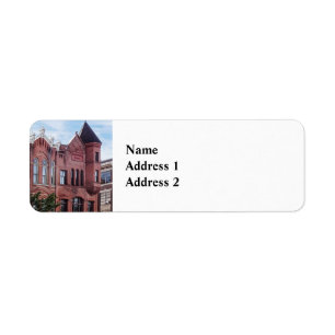 Cooperstown NY - First National Bank Building Return Address Label