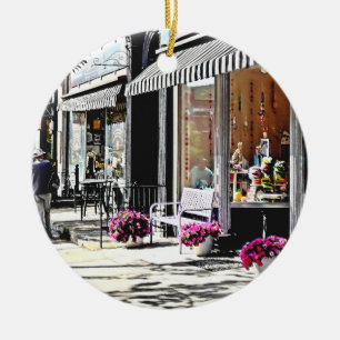 Cooperstown NY - Gift Shop and Restaurants Ceramic Ornament