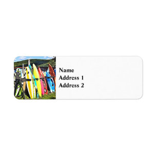Cooperstown NY - Kayaks and Paddleboards Return Address Label