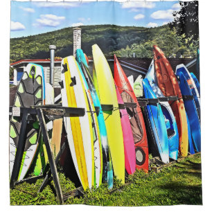 Cooperstown NY - Kayaks and Paddleboards Shower Curtain
