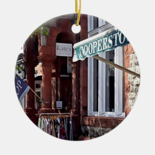 Cooperstown NY - Main Street Near Hoffman Lane Ceramic Ornament