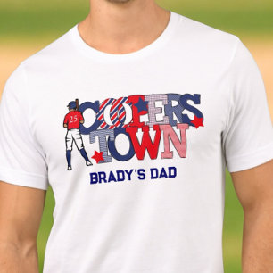 Cooperstown Patriotic Baseball Player’s Dad Tri-Blend Shirt