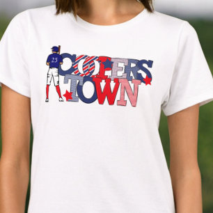 Cooperstown Patriotic Letters Baseball Player Year T-Shirt