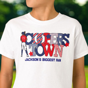 Cooperstown Patriotic Sibling Brother Baseball  T-Shirt